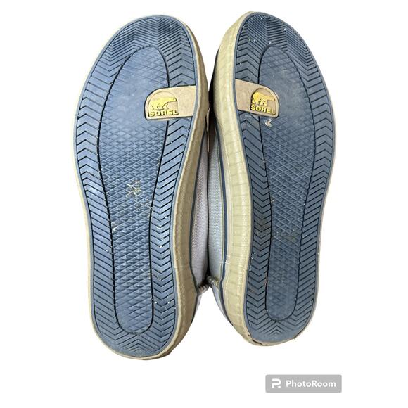 Men's Sorel Sentry Chukka Hi Tops Lace Up Grey Brown Rubber Toe Sneaker Size 7 - Picture 5 of 8